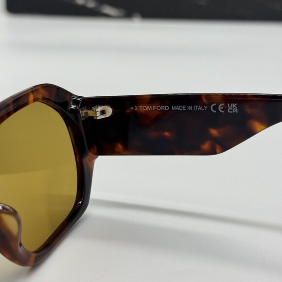 NEW TOM FORD VERONIQUE-02 TF917 55E HAVANA WOMEN SUNGLASSES TOM FORD FT0917/S main image 4